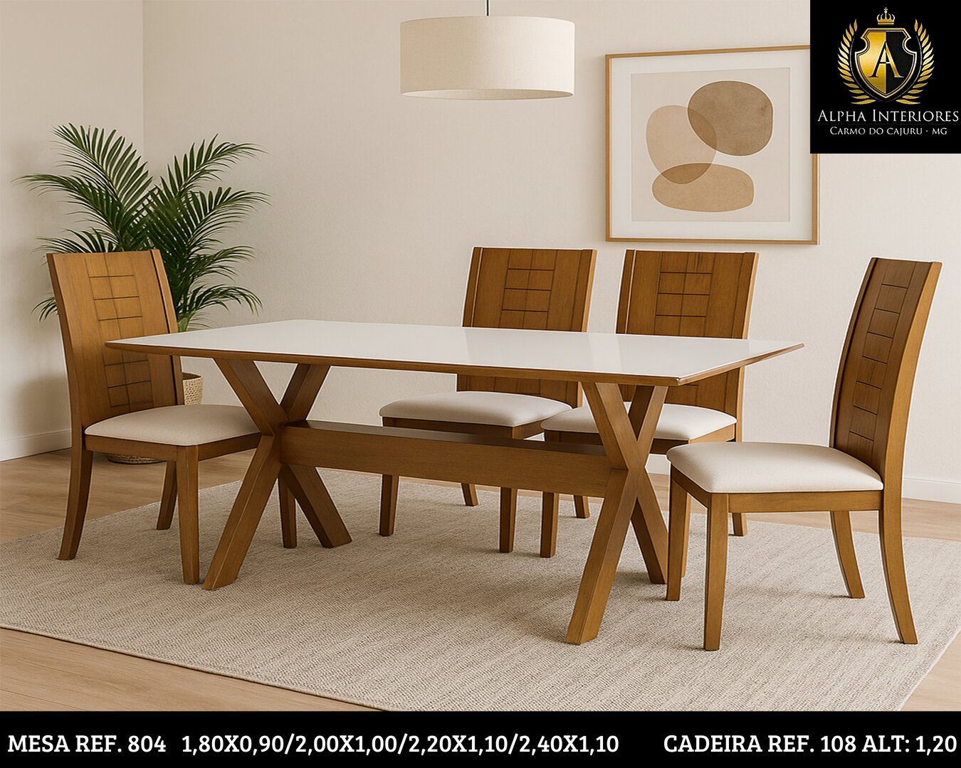 Mesa 804 Cadeira 108